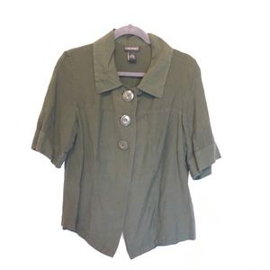 Lane Bryant Olive Green Size 16 Jacket